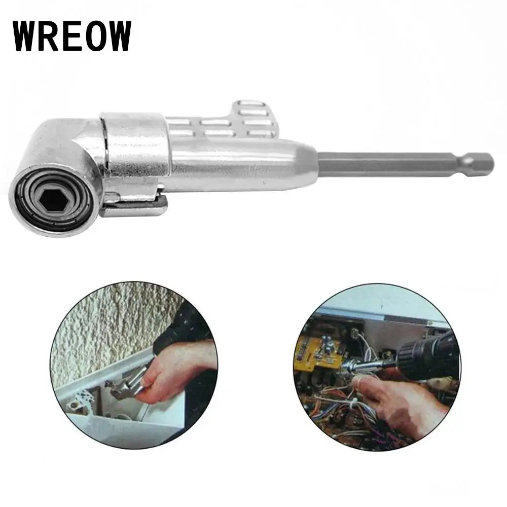 

1/4 Inch Hex Screwdriver Bit Holder 105 Degree Angle Extension Socket Holder Adaptor for Electric Drill Spanner