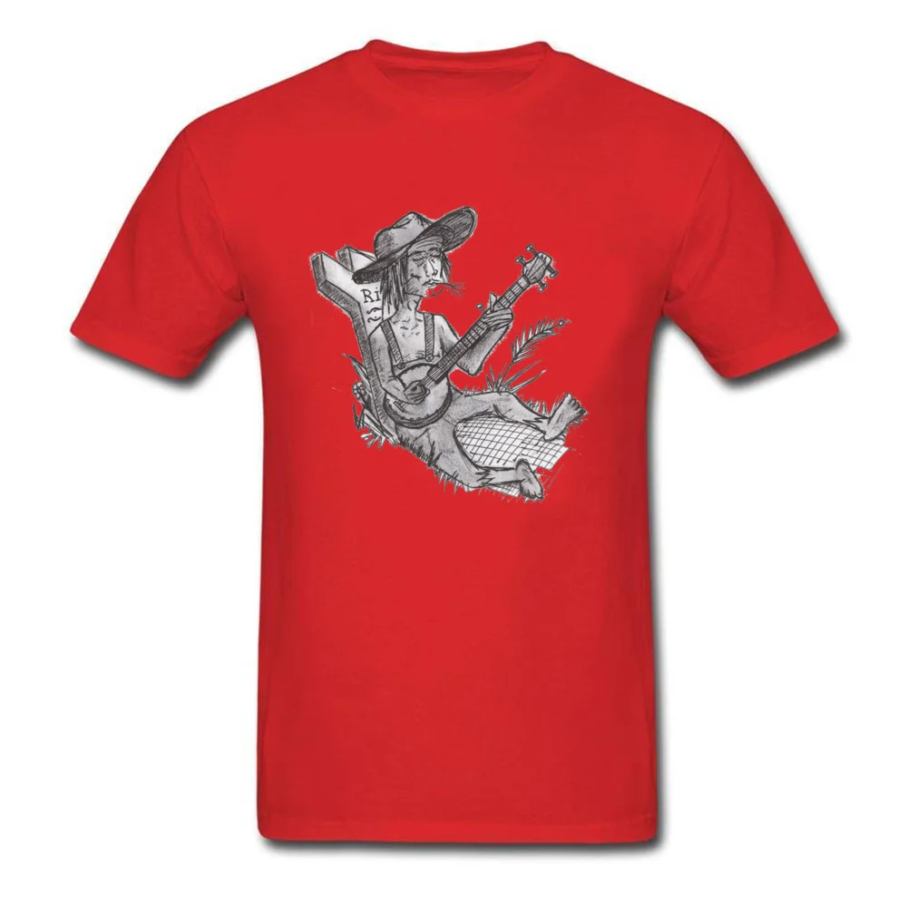 Tops Shirts Banjo Boy Autumn 2018 Fashion Print Short Sleeve Pure Cotton Crew Neck Male T Shirts Print Tops T Shirt Banjo Boy red