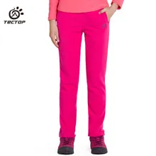 TECTOP весенне-зимние теплые походные флисовые брюки для мужчин и женщин для любителей походов на открытом воздухе, охоты, лыж, термо флисовые брюки