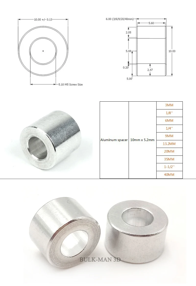 Aluminum Spacer 000