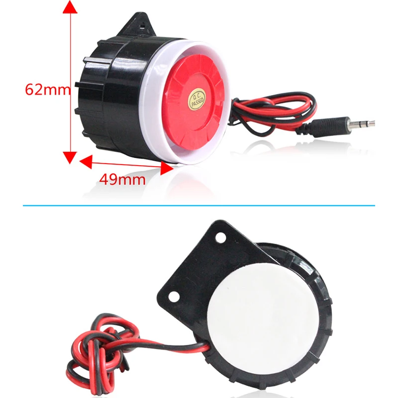 DC 12 V Проводная Мини Роговая домашняя сигнализация звуковая 120 дБ|Сирена| |