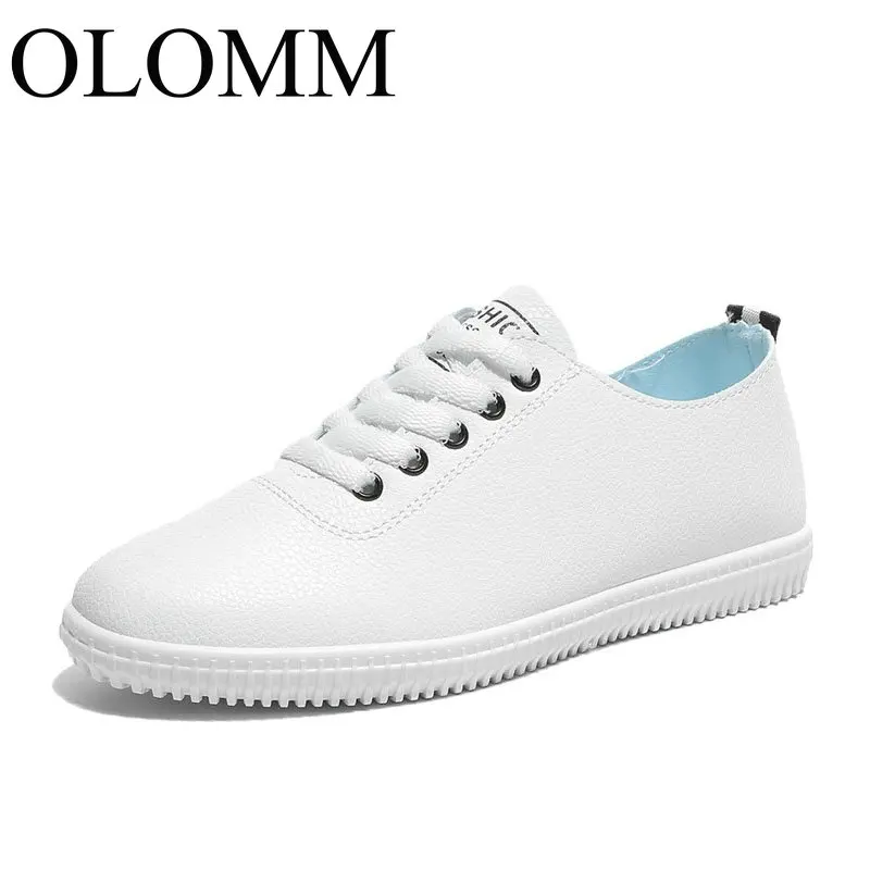 

OLOMM ladies sneakers women's shoes with round head casual shoes fashion vulcanized shoes beach shoes size 35-40 TD-69