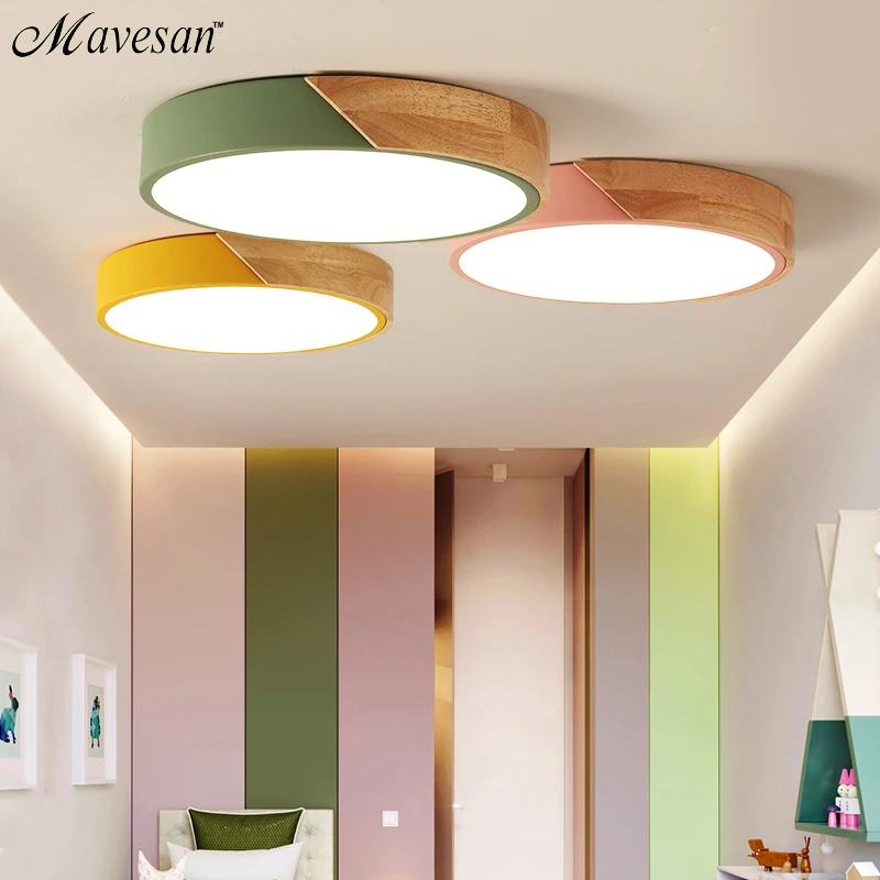 

2018 Macaroon led ceiling lights bedroom modern with Color polarizer luminaria lamps child luminaire lampe deco Hallway