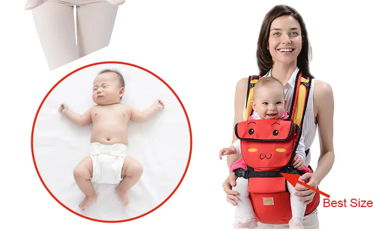 Новорожденных Baby Carrier кенгуру малышей слинг Обёрточная бумага Портативный Младенческая Hipseat ребенок уход талии табурет регулируемая хип