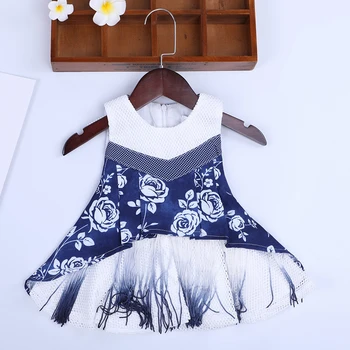 

Tassel Rose Flower Toddler Infant Newborn Cotton Kids Baby Girl Dress Sleeveless Sundress Casual Princess Prom Party Dresses