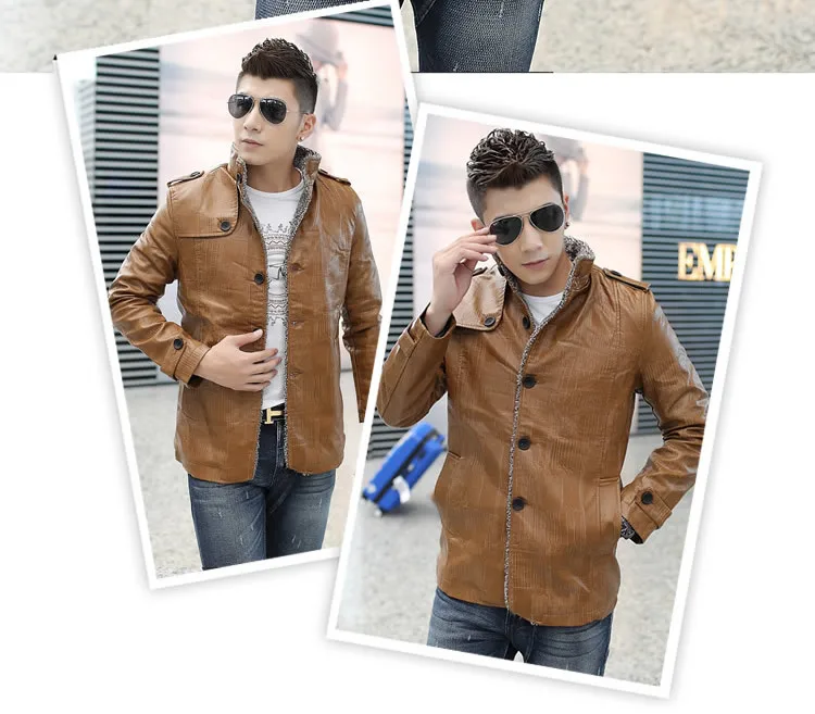 BOLUBAO, зимние мужские пальто из искусственной кожи, мужские Брендовые повседневные Модные Куртки из искусственной кожи, бархатные утепленные кожаные куртки для мужчин