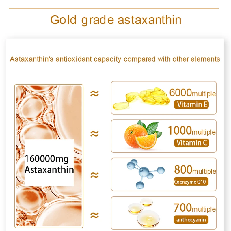 Korean Skin Care Astaxanthin primary liquid Antioxidant Lighten melanin