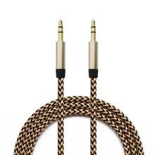 Universial 3.5 мм аудио кабель 1.5 м нейлон автомобиля Aux кабель 3.5 мм Jack аудио кабель для iPhone/Car /Планшеты/Смартфон Гарнитура