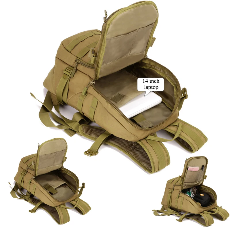 Hot 35L Molle High capacity Waterproof Nylon Tactical Backpack Assault Military Rucksacks Backpack Camping Hunting Sports Bag