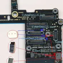 50 компл./лот подсветка fix комплект для iPhone 6 6plus подсветка диод+ подсветка катушки+ фильтр фоновой подсветки предохранители до Гонконга