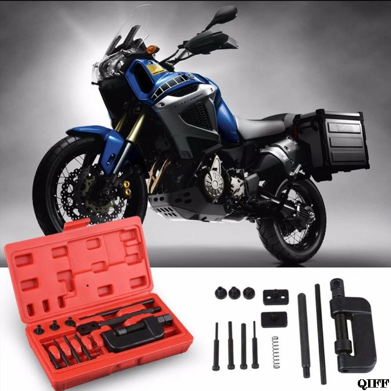 

Drop Ship Motorcycle Chain Demolition Tool Kit Bicycle Chain Removal Tools Chain Cutter Breaker Riveting Rivet Tool APR28