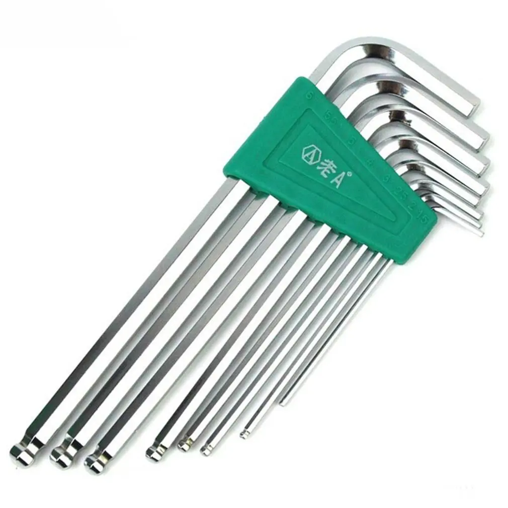LA316108 8pcs/set S2 Ball Head Hex Wrench Allen Key Socket Hexagonal