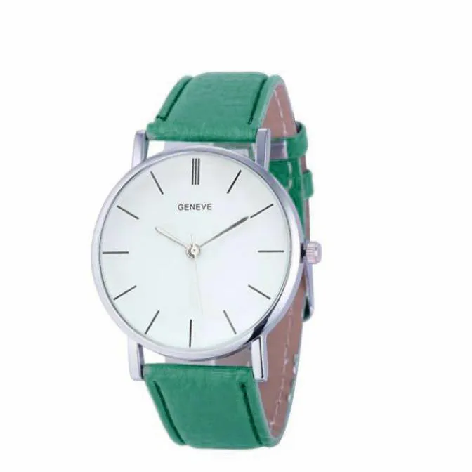 Супер горячие часы для женщин элегантные часы Модные Аналоговые кварцевые часы кожа простые наручные часы под платье Relogio Masculino подарок# C - Цвет: C