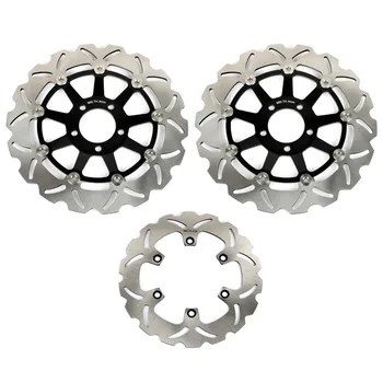 

BIKINGBOY Front Rear Full Set Brake Disks Discs Rotor Wave Set for KAWASAKI GTR 1000 ZG 1000 94 95 96 97 98 99 01 02 03-06