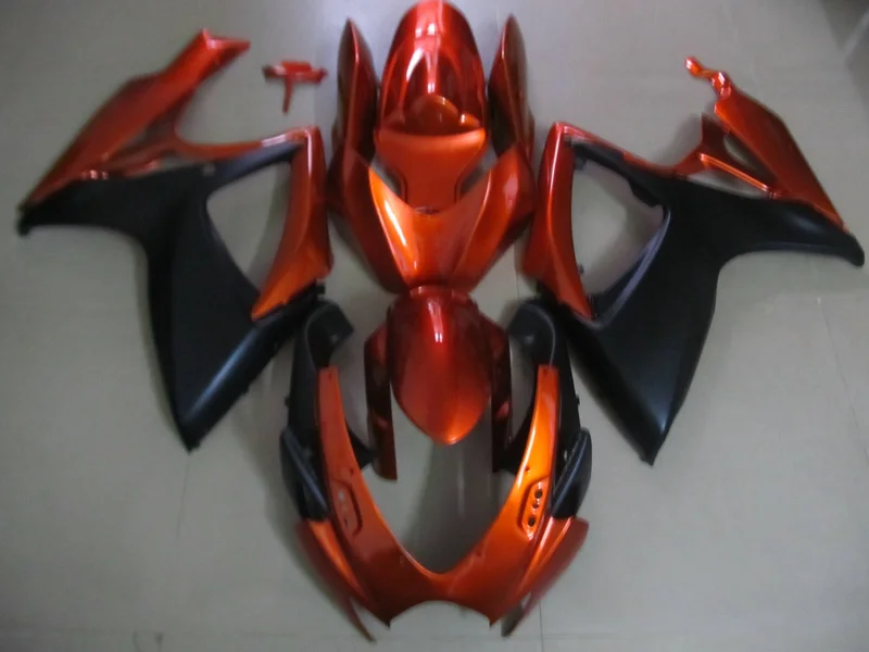 

Injection mold Fairing Kit for SUZUKI GSXR 600 750 K6 06 07 GSXR600 GSXR750 2006 2007 ABS Orange black Fairings set+7gifts SD63