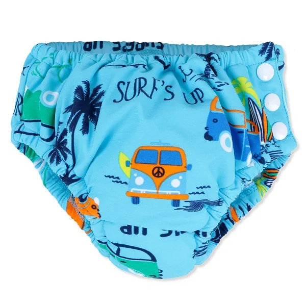 BAOHULU/детская одежда для купания с мультяшным принтом плавки для девочек и мальчиков, Шорты для плавания детский купальный костюм, плавки купальный костюм для малышей, штаны - Цвет: Car