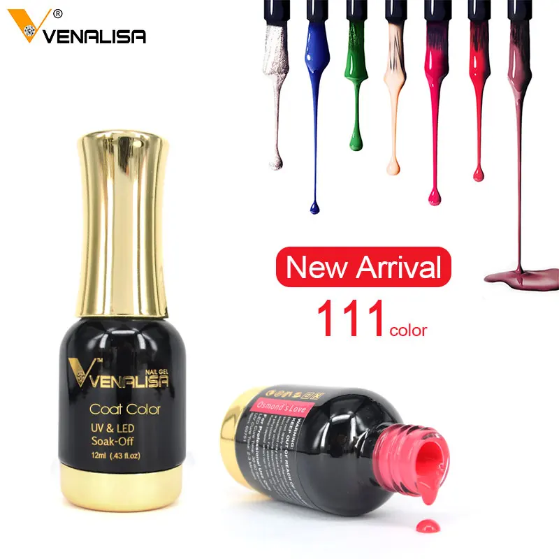 Гель лак для ногтей Venalisa #60751 высокого качества 120 цветов 12 мл|gel varnish|led nail gelcanni gel |