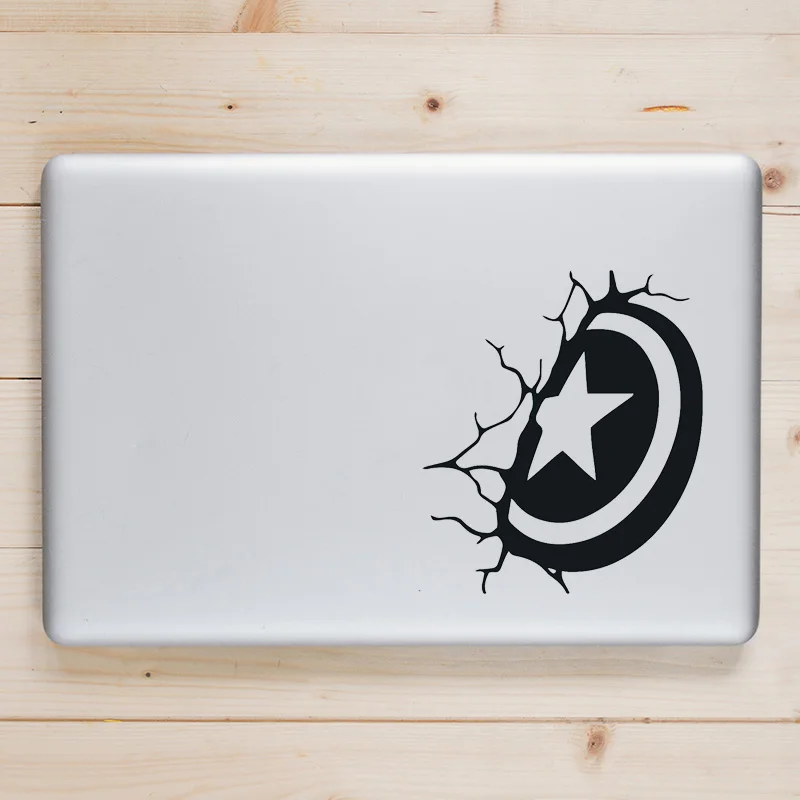 Captain America Shield Laptop Sticker for font b Apple b font font b Macbook b font
