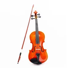 Шьет 1/8 Размер акустическая скрипка с Тонкий чехол с бантом канифоль для От 3 до 6 лет M8V8