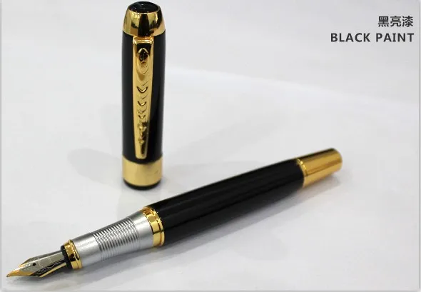 Топ продаж Серебряная перьевая ручка Jinhao 250 F Перо Серебряная отделка Съемный конвертер чернил - Цвет: G