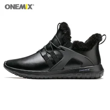 ONEMIX осенне-зимняя обувь для мужчин; кроссовки для женщин; уличные кроссовки для бега; мягкая подошва; кожаная обувь для прогулок