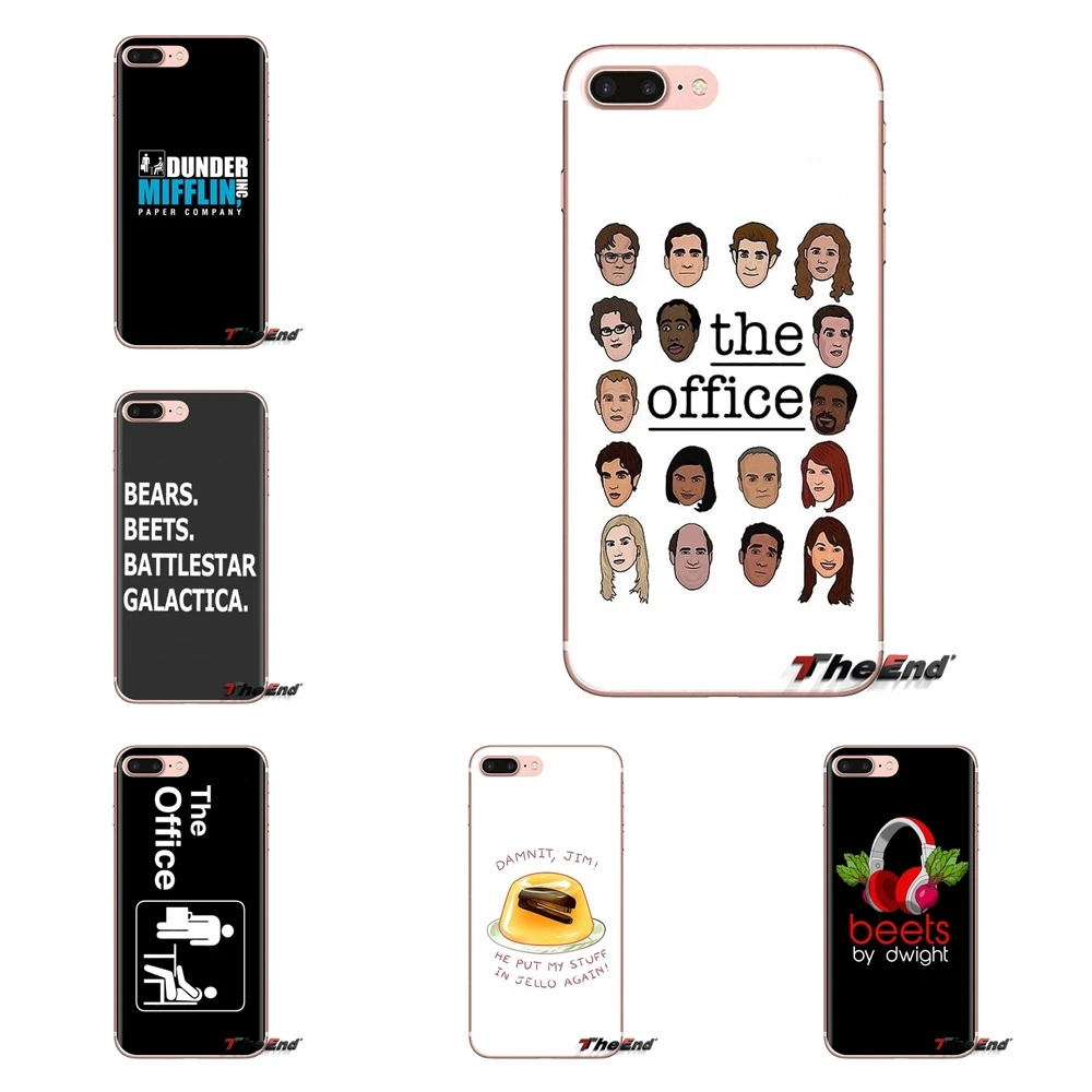 Прозрачные мягкие чехлы для Xiaomi Redmi 4A S2 Note 3 3S 4 4X 5 Plus 6 7 6A Pro Pocophone F1 TV the office cast meme |