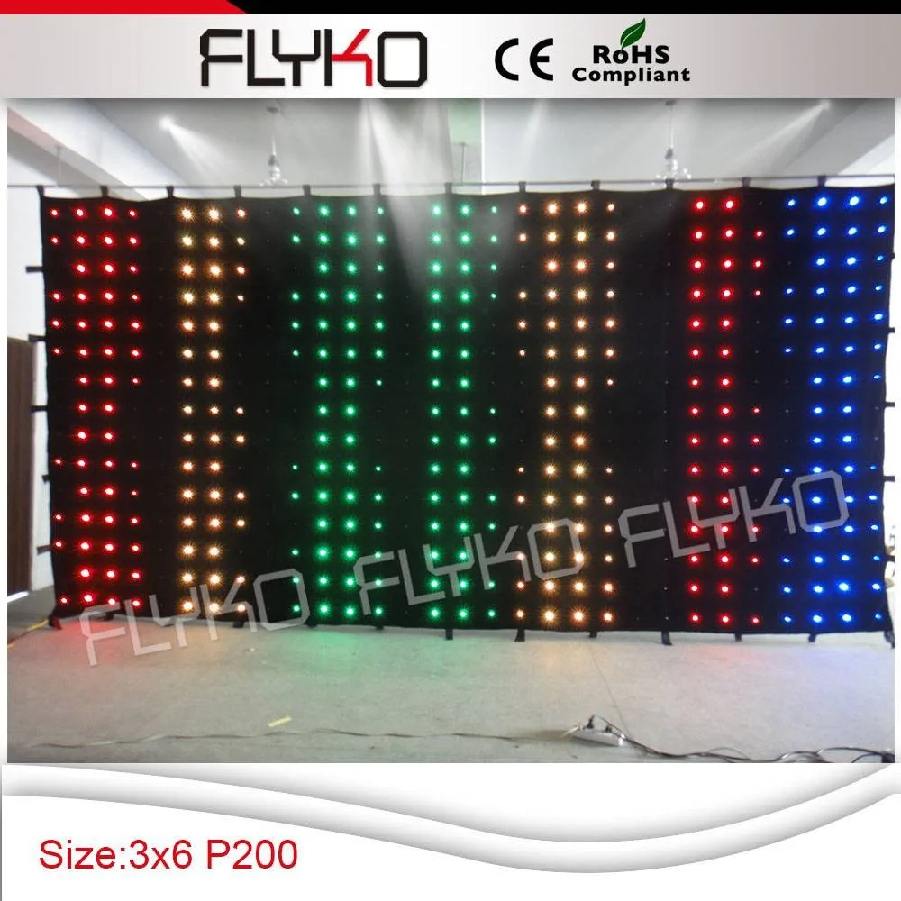 Free shipping cheap decorative led curtain light led curtain for dj