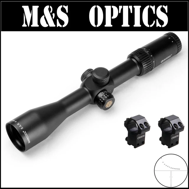 Cheap 5 PCS/ Marcool EVV 4-16X44 SF FFP Bullet Guns Air Tactical Rangefinder Reticle Rifle Scope With Riflescope Mount For Hunting