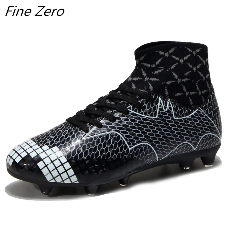 Новая уличная Мужская обувь для футбола для мальчиков футбольные бутсы Высокие Детские ботильоны тренировочная спортивная обувь футбольные бутсы женская обувь