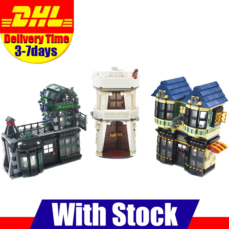 

DHL LEPIN 16012 2025pcs Movie Series The Diagon Alley Set 10217 Building Blocks Bricks Educational Toys