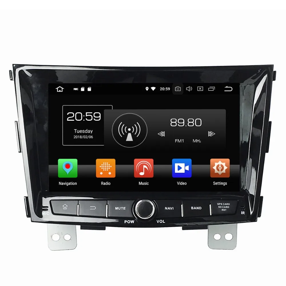 Cheap Aotsr Android 8.0 7.1 GPS navigation Car DVD Player For Ssangyong Tivolan 2014  multimedia radio recorder 2 DIN 4GB+32GB 1