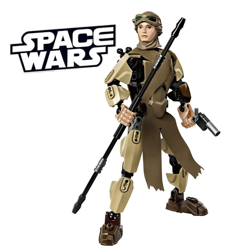 Buildable Figure Building Block Stormtrooper Darth Vader Kylo Ren Chewbacca Boba Jango Fett экшн игрушка для детей|toys for|ksz