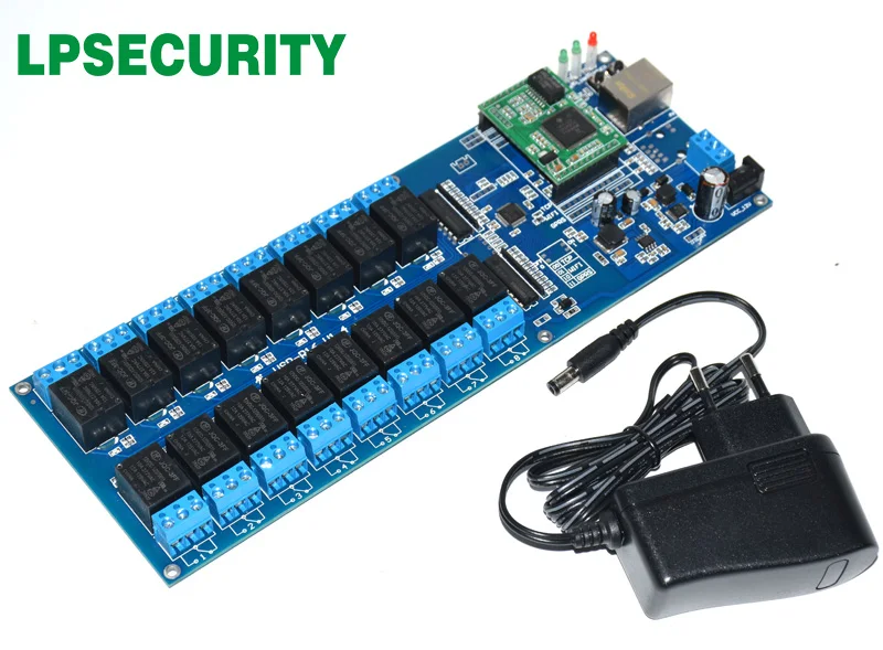 LPSECURITY умный дом отель CCTV Ethernet RJ45 локальной сети WAN 16 релейных платов канальный
