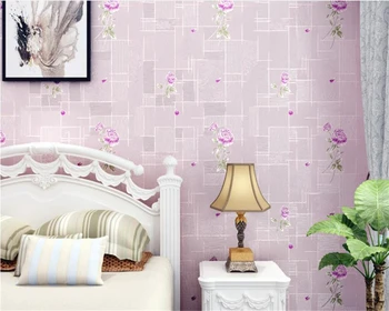 

Beibehang Cozy pastoral 3D three-dimensional pressure non-woven wallpaper bedroom living room TV background walls 3d wallpaper