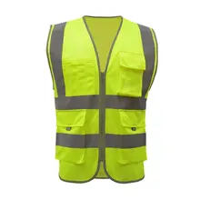 Высокое качество высокая видимость светоотражающий жилет рабочая одежда мотоцикл Велоспорт Спорт на открытом воздухе Светоотражающая одежда безопасности L028