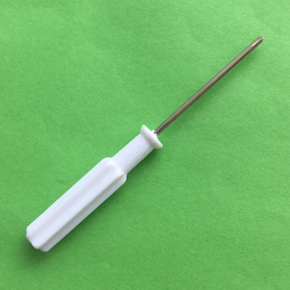 K864Y Cheap Convenient Cross Screwdriver White Plastic Handle Magnetic Philips Screwdriver DIY Model Making