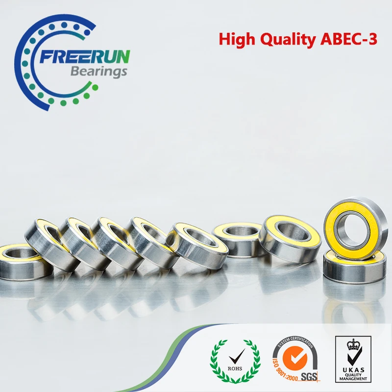 10 шт. 8X16X5 желтые резиновые подшипники 8x16x5 мм 688 2RS ABEC3 модельные RS|Валы| |