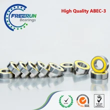 10 pcs 8X16X5 rolamentos de borracha Amarela 8x16x5mm 688 2RS ABEC3 Modelo rolamentos 688 RS
