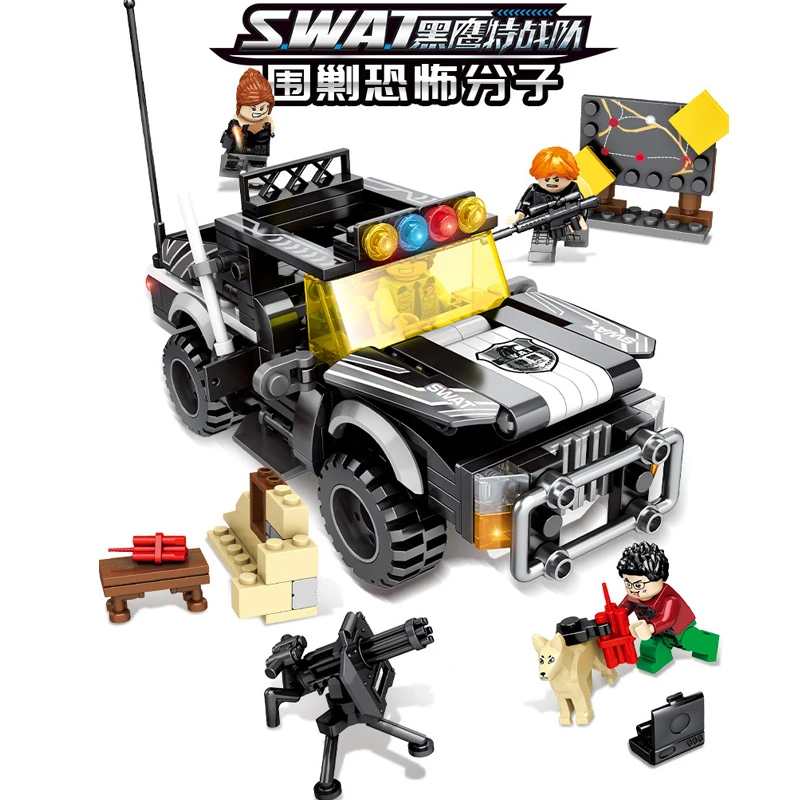 

339pcs Children's building blocks toy Compatible Legoing city Special team special police to encircle terrorist bases Brick gift