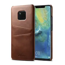 Чехол для Hawei mate20 P20 Pro Capa Funda Etui роскошные кожаные аксессуары для задней крышки телефона Coque Shell carcasas card pocket ретро