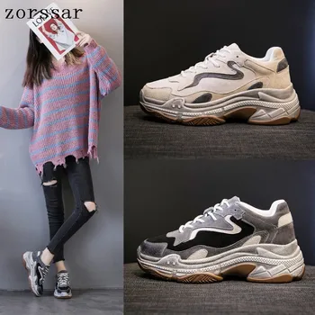 

Women's Vulcanize Shoes Fashion Ladies Casual Shoes Women Sneakers Leisure Thick Soled Shoes Flats Femme Zapatos De Mujer