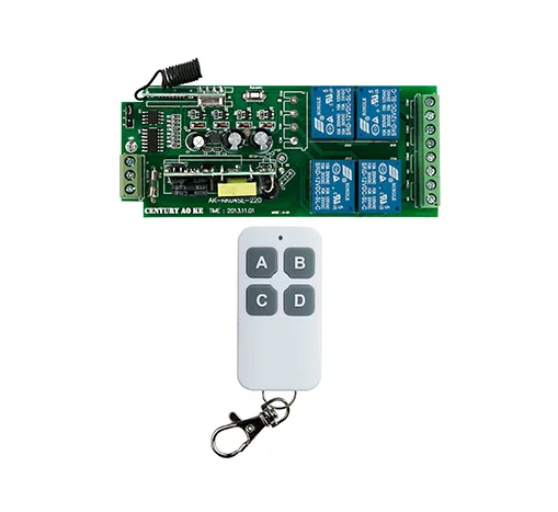 

85v~250V 110V 220V 230V 4CH RF Wireless Remote Control Relay Switch Security System Garage Doors & Rolling Gate Electric Doors