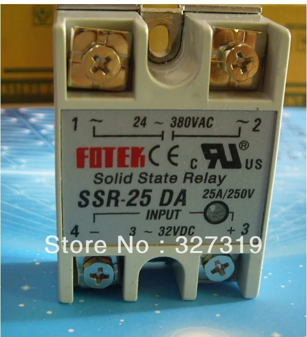 

25A SSR SOLID STATE RELAY for temperature controller