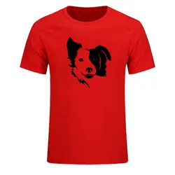 2019 Новый границы собака колли Мода хлопок, большой размер студентов летняя футболка короткий рукав футболки для мальчиков; Детские