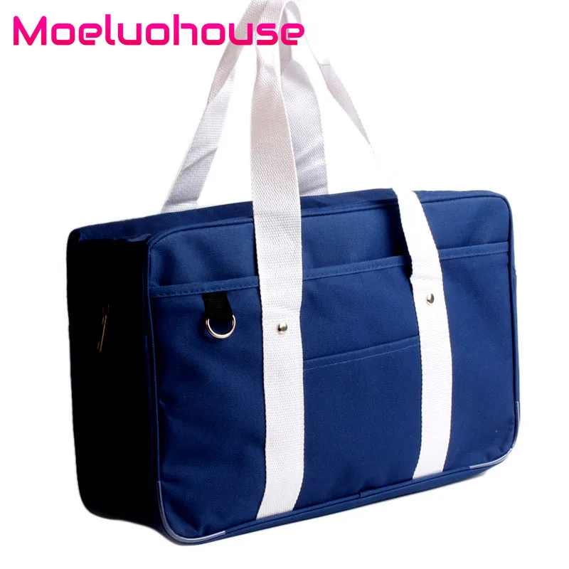 

Women Men JK Uniform Cosplay Handbag Shoulder Bag Messenger Tote High School Students Bookbag Oxford Japanese Style Travel Cute
