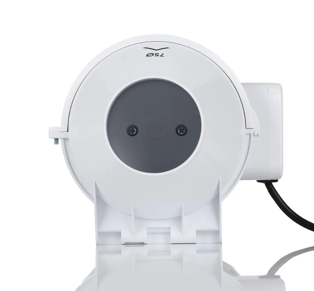  3''High Efficiency Home Inline Duct Fan with Dual Speed Control Switch Ventilation Extractor Fan for Kitchen Bathroom Supplies