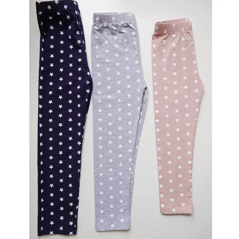 

Modal Cotton Girls Leggings Stars Leggings Girl Spring Summer Autumn Soft trousers pants Girls Navy Blue Pink Leggings Skinny
