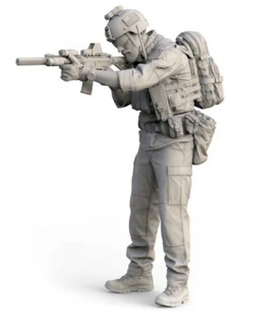 

Unassambled 1/16 120MM modern US Special The Green Operator Resin figure miniature model kits Unpainted