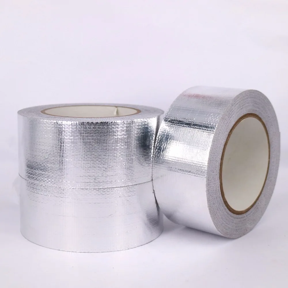 25mmx25m Aluminium Foil Adhesive Sealing Tape Thermal Resist Duct