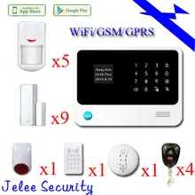 Работает стабильно, беспроводной GSM Сигнализации Wifi Умный дом сигнализация многоязычная Сигнализация